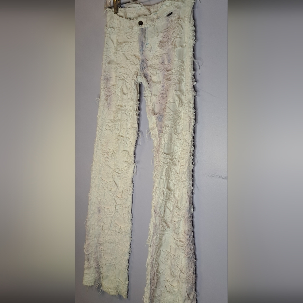 VINTAGE CRAZY Tye Dyed JEANS - Picture 2 of 9